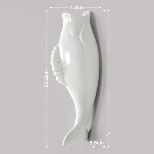 Modern Creative Wall Ceramic Goldfish Vase Restaurant Mural Wall Hanging Three-Dimensional Wall Decoration Wholesale